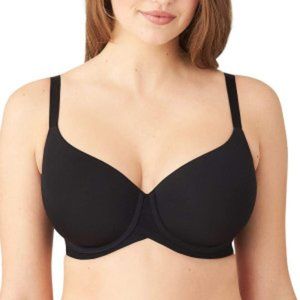 Paramour Women's Marvelous Side Smoothing T-Shirt Bra Black  size 38DDD